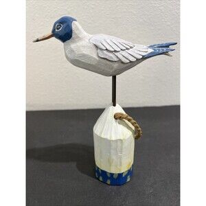 RUSS BERRIE Ocean Point Bird Seagull Figurine Buoy Nautical Sea 1670 Retired